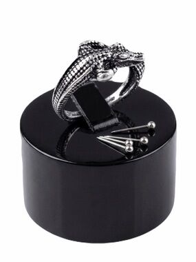 New MENS Crocodile Marine Grade Stainless Steel SAE 316L A4 Boho Ring